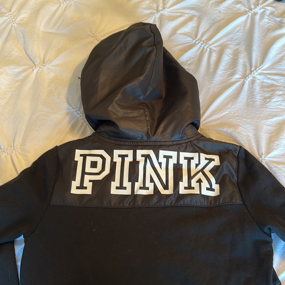 PINK athletic half zip hoodie - Picture 3 of 4